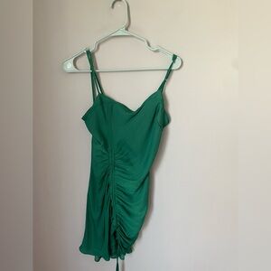 Free People Be My Mini Green Slip Dress Size XS NWT